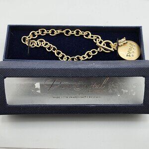NIB Peace Bracelet The Pure Crystal Collection Swarovski Crystal‎
